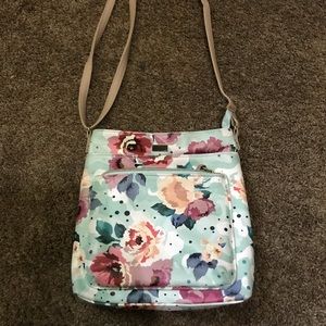 Floral crossbody purse
